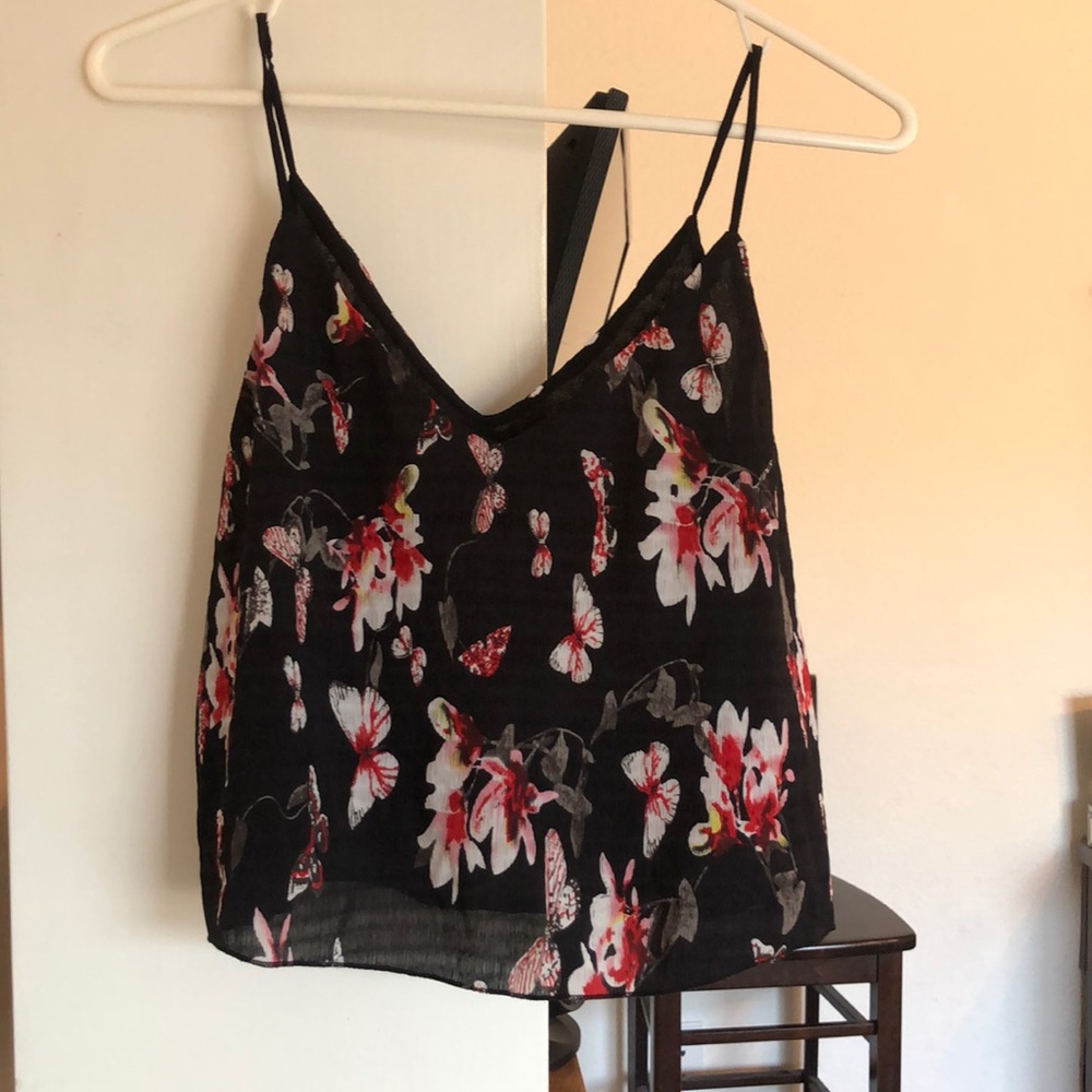 Black soft butterfly tank